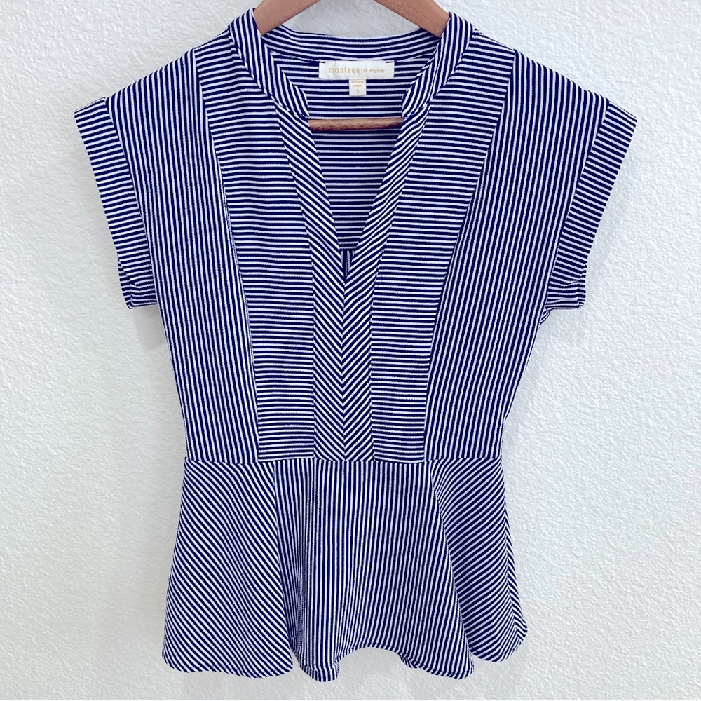 Nautical Peplum Blouse ⚓️